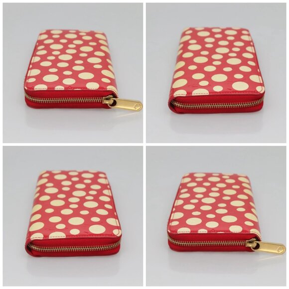 LOUIS VUITTON Monogram Vernis Yayoi Kusama Wallet Rouge M91572 LV Auth bs24989 - Picture 16 of 16